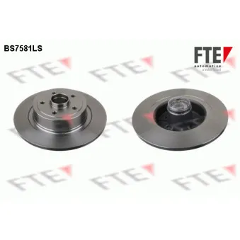 Jeu de 2 disques de frein arrière FTE BS7581LS