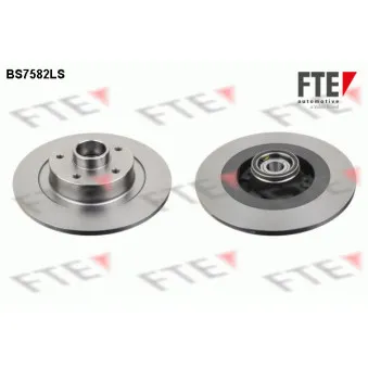 Jeu de 2 disques de frein arrière FTE BS7582LS