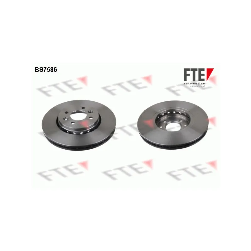 Jeu de 2 disques de frein avant FTE BS7586