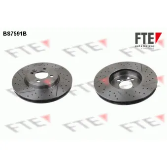Jeu de 2 disques de frein avant FTE BS7591B