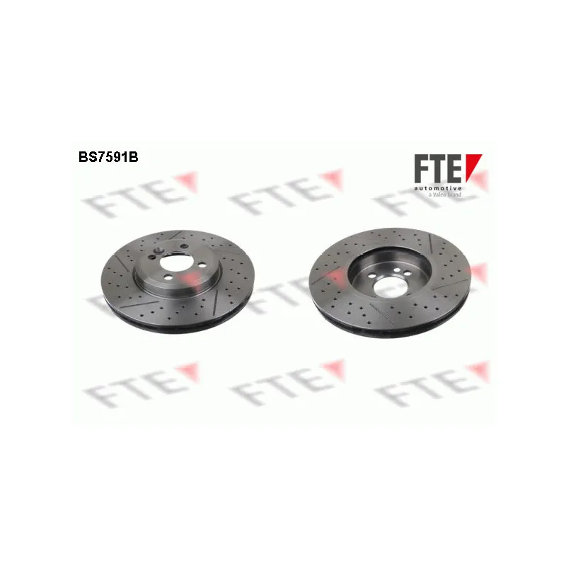 Jeu de 2 disques de frein avant FTE BS7591B