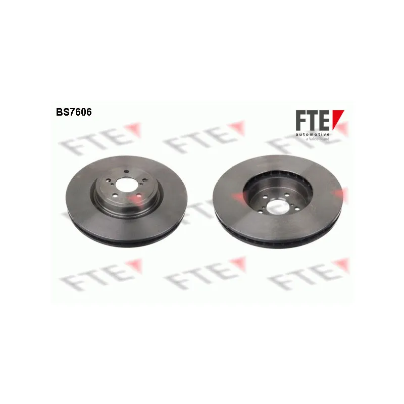Jeu de 2 disques de frein avant FTE BS7606
