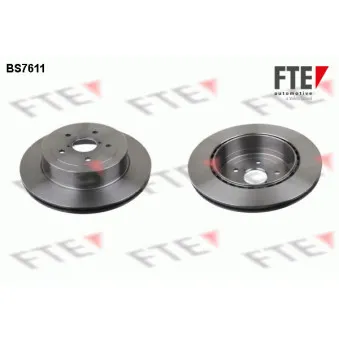 Jeu de 2 disques de frein arrière FTE BS7611