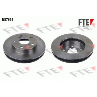 Jeu de 2 disques de frein avant FTE BS7633