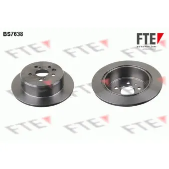 Jeu de 2 disques de frein arrière FTE BS7638