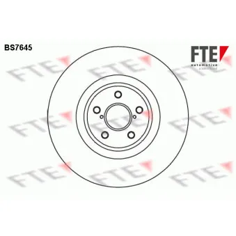 Jeu de 2 disques de frein avant FTE BS7645