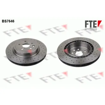 Jeu de 2 disques de frein arrière FTE