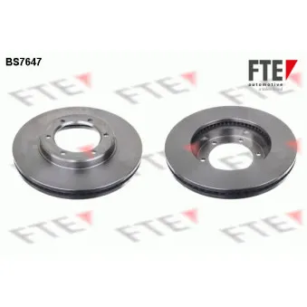 Jeu de 2 disques de frein avant FTE BS7647