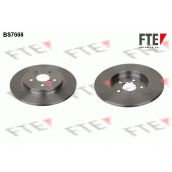 Jeu de 2 disques de frein arrière FTE