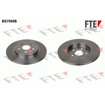 Jeu de 2 disques de frein arrière FTE