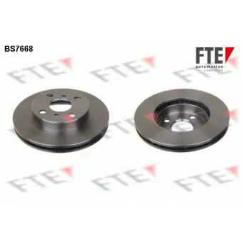 Jeu de 2 disques de frein avant FTE
