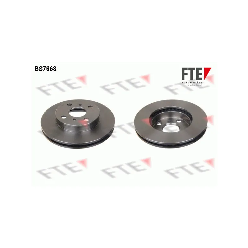 Jeu de 2 disques de frein avant FTE BS7668