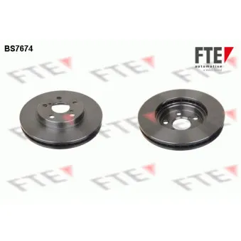 Jeu de 2 disques de frein avant FTE BS7674