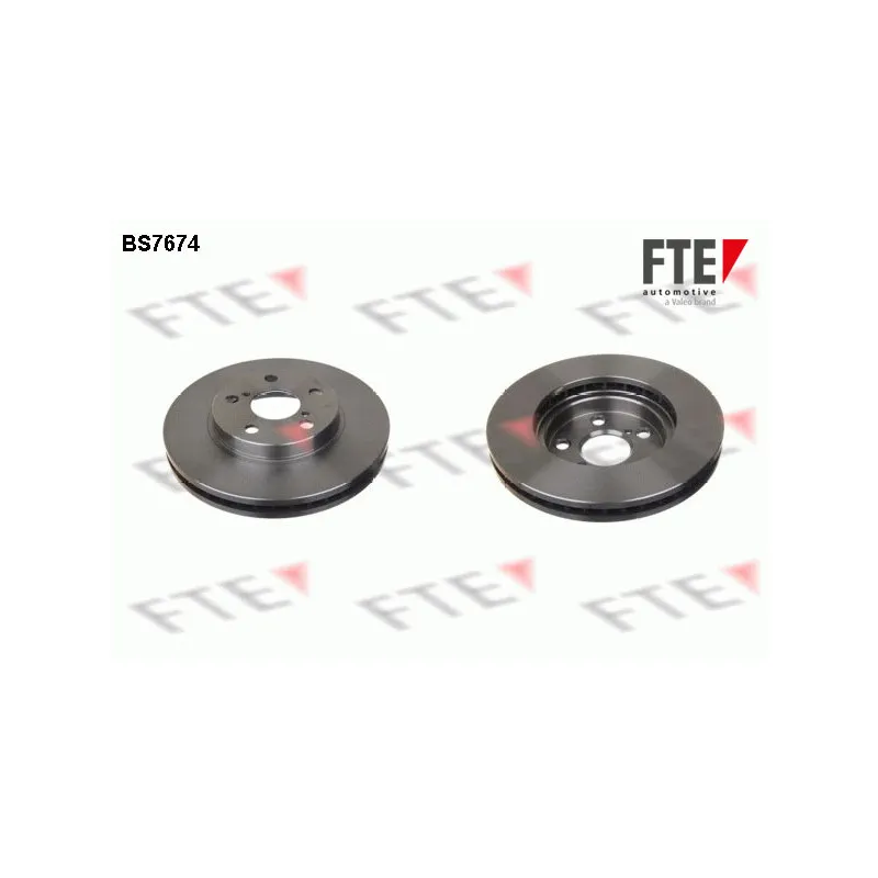 Jeu de 2 disques de frein avant FTE BS7674