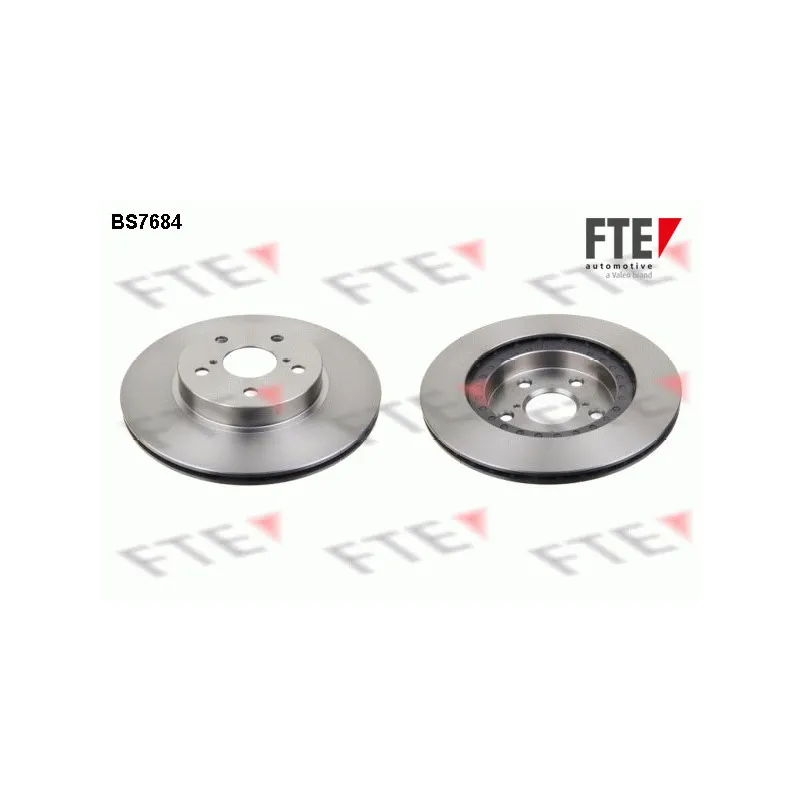 Jeu de 2 disques de frein avant FTE BS7684
