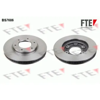 Jeu de 2 disques de frein avant FTE BS7686