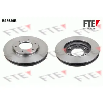 Jeu de 2 disques de frein avant FTE BS7686B