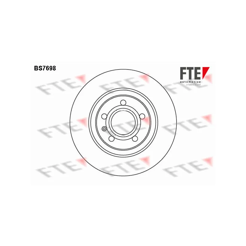Jeu de 2 disques de frein arrière FTE BS7698