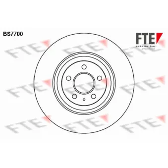 Jeu de 2 disques de frein avant FTE BS7700