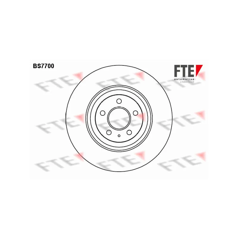 Jeu de 2 disques de frein avant FTE BS7700