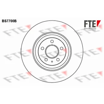 Jeu de 2 disques de frein avant FTE BS7700B