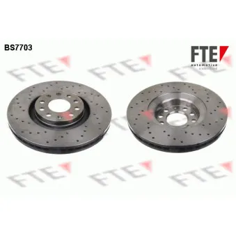 Jeu de 2 disques de frein avant FTE BS7703
