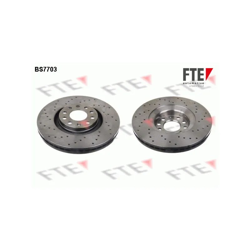 Jeu de 2 disques de frein avant FTE BS7703