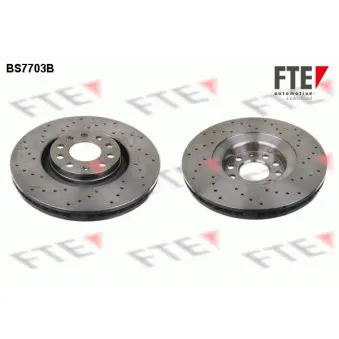Jeu de 2 disques de frein avant FTE BS7703B