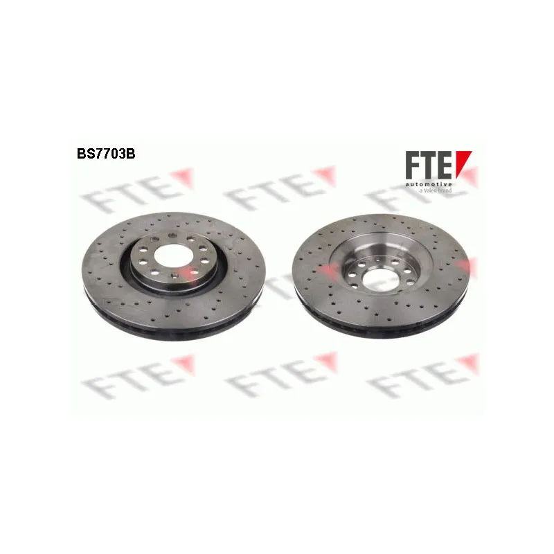 Jeu de 2 disques de frein avant FTE BS7703B