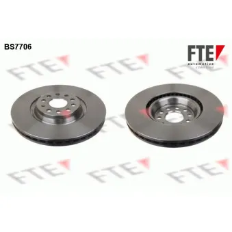 Jeu de 2 disques de frein avant FTE BS7706