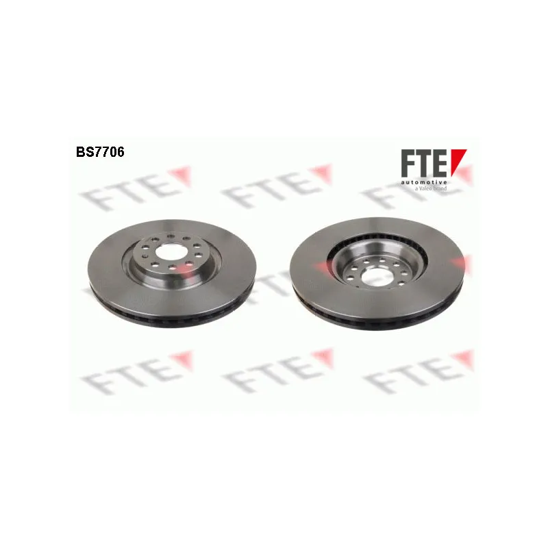 Jeu de 2 disques de frein avant FTE BS7706