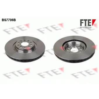 Jeu de 2 disques de frein avant FTE BS7706B