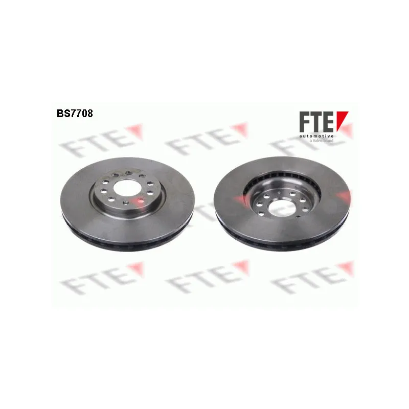 Jeu de 2 disques de frein avant FTE BS7708