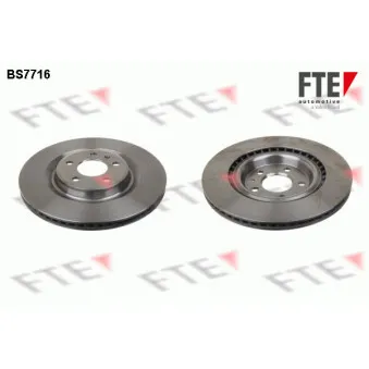 Jeu de 2 disques de frein arrière FTE BS7716