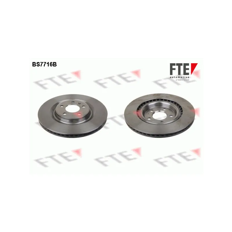 Jeu de 2 disques de frein arrière FTE BS7716B
