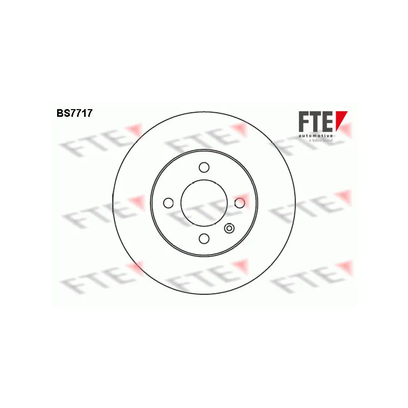 Jeu de 2 disques de frein avant FTE BS7717