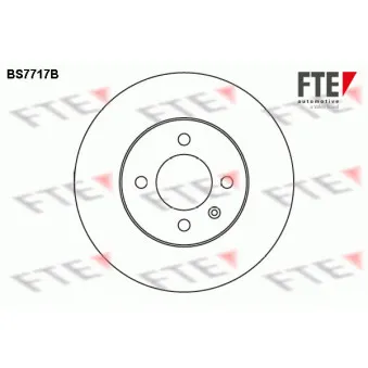 Jeu de 2 disques de frein avant FTE BS7717B