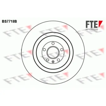 Jeu de 2 disques de frein avant FTE BS7718B