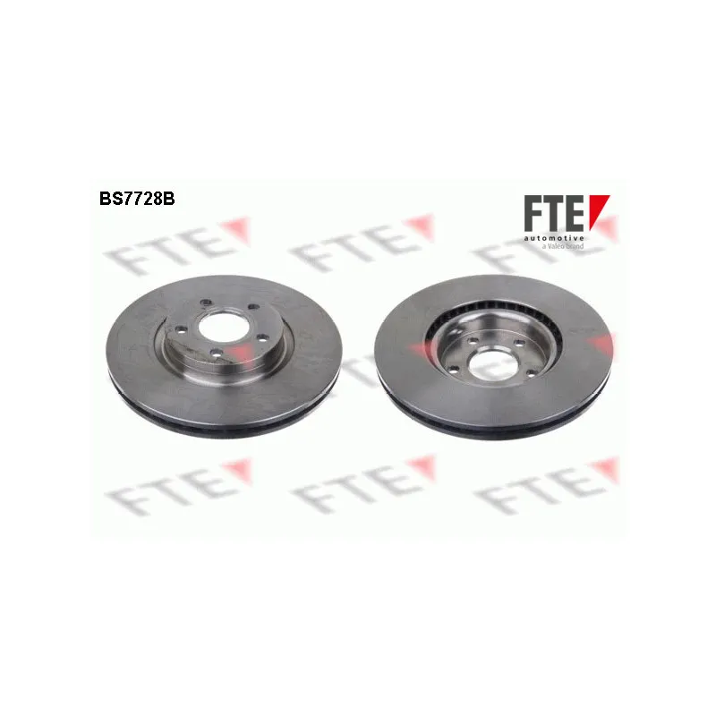 Jeu de 2 disques de frein avant FTE BS7728B