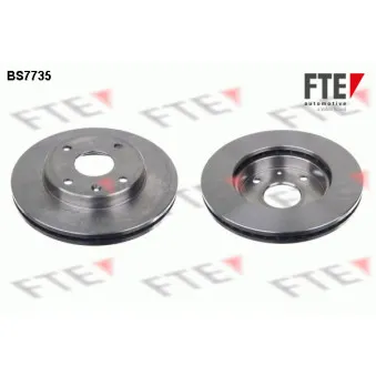 Jeu de 2 disques de frein avant FTE BS7735