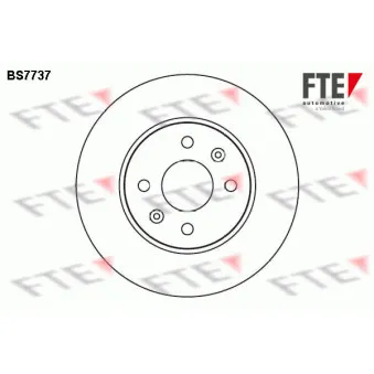 Jeu de 2 disques de frein avant FTE