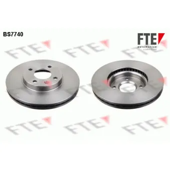 Jeu de 2 disques de frein avant FTE