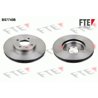 Jeu de 2 disques de frein avant FTE