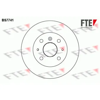 Jeu de 2 disques de frein avant FTE BS7741