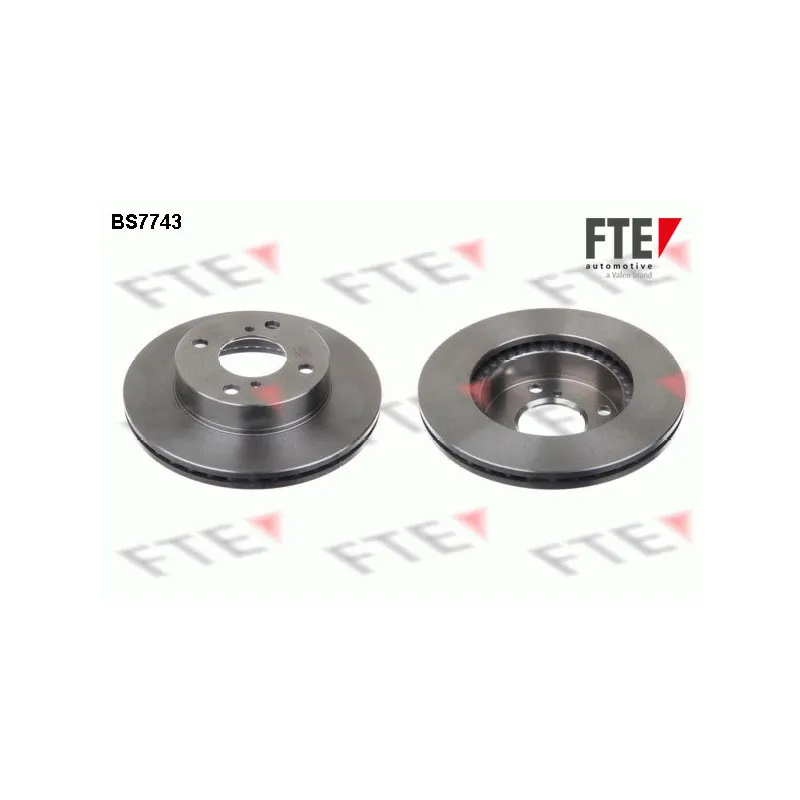 Jeu de 2 disques de frein avant FTE BS7743