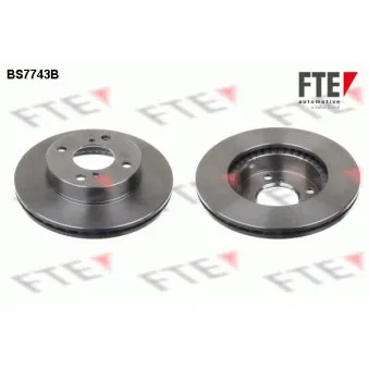 Jeu de 2 disques de frein avant FTE BS7743B