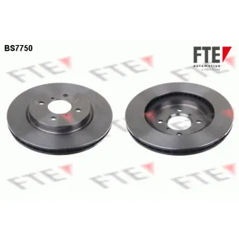 Jeu de 2 disques de frein avant FTE BS7750