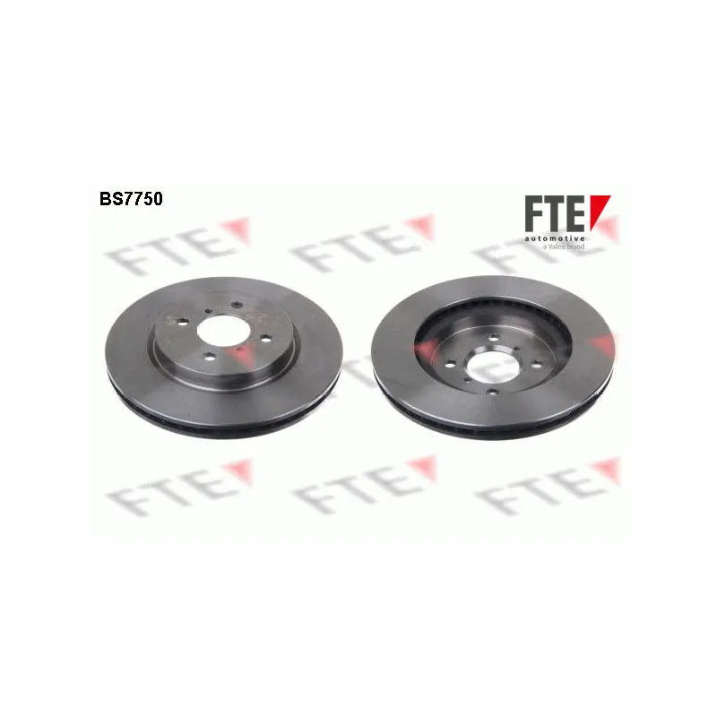 Jeu de 2 disques de frein avant FTE BS7750