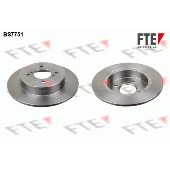 Jeu de 2 disques de frein arrière FTE BS7751