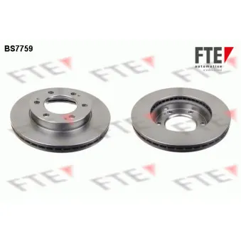 Jeu de 2 disques de frein avant FTE BS7759
